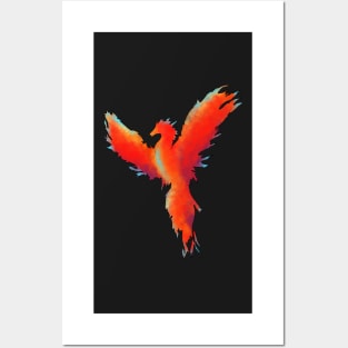 Smoke phoenix Posters and Art